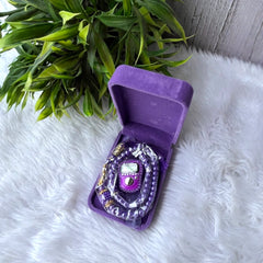 Purple Velvet Tasbeeh Combo
