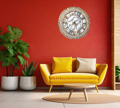 Ivory Radiance Wall Clock