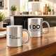I Do Personalized Metallic Couple Mugs (350ml) - Set Of 2
