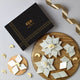 Premium Kaju Katli - Kaju Katli Online Buy | Pure Indian Sweets displayed with cashews and festive ribbon, ideal for gifting and celebrations.