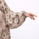 Back view of floral prayer dress