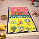 Kids Prayer Mat - Personalized Mat | Janamaz for Kids with mosque, hot air balloon, and Ferris wheel print, perfect for playful prayer time.