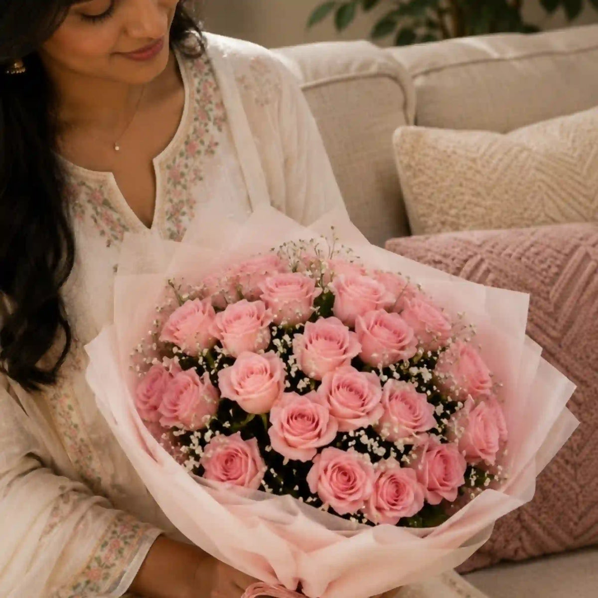 Love Confessing Delights — detail of the flowers and wrapping