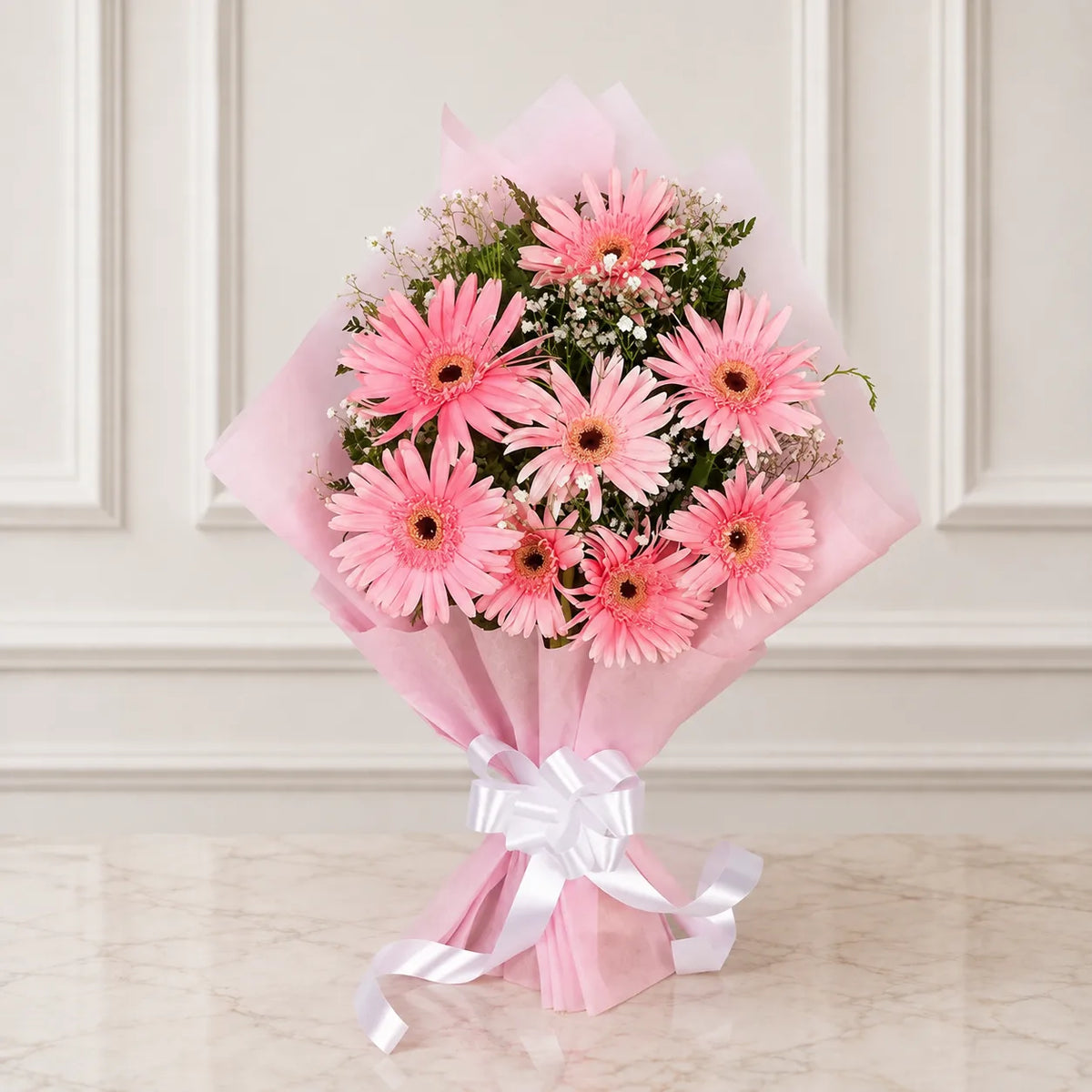 Magic Of Love Pink Floral Bouquet — fresh flower bouquet | Hadiyah Gifting