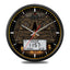 Islamic Wall Clock featuring Al-Fatiha branding, Kaaba artwork, and digital Azan time display, ideal for spiritual home settings.