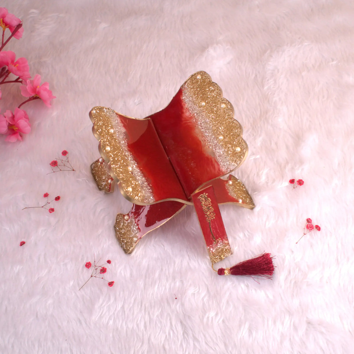 Kid's Maroon Sequence Ibadah Gift Set