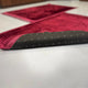 Couple Janamaz Prayer Mat in maroon with heart design, soft durable fabric and anti-slip backing, ideal for Islamic wedding or bridal gifts.