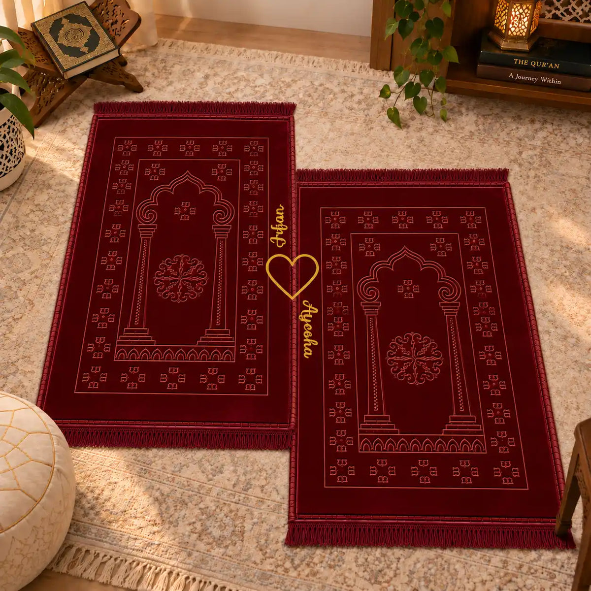 Maroon Flakes Amaanat-e-Nikaah (امانت نکاح) Bridal Quran Set