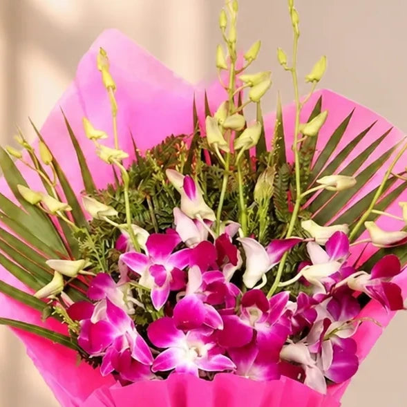Mesmerizing Purple Orchid Bouquet