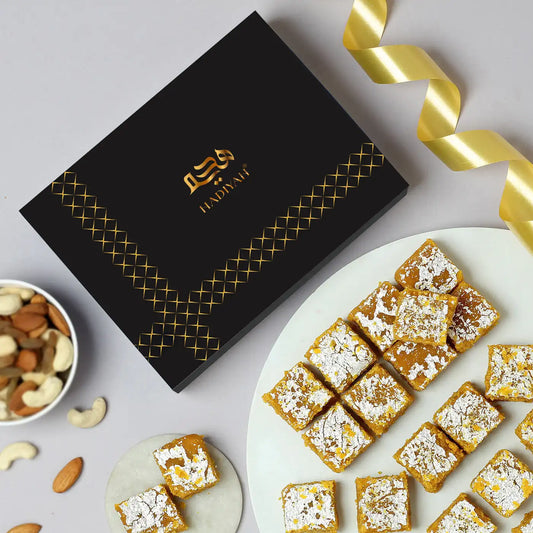 Moong Dal Barfi (Desi Ghee)