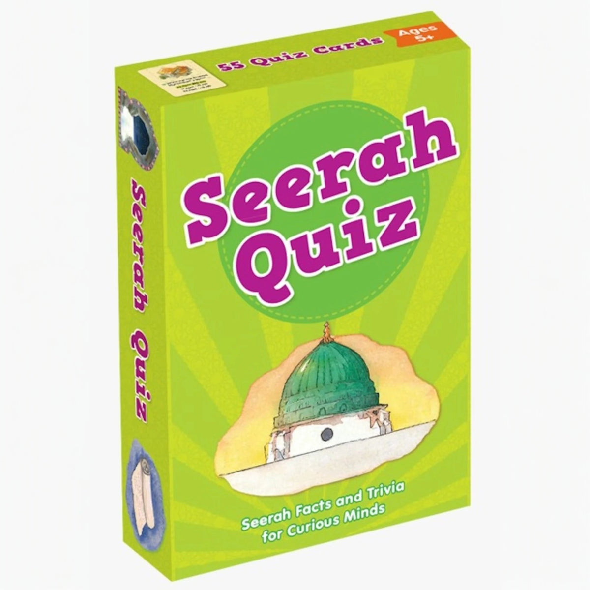 Seerah Quiz box from Islamic Quiz Cards Set - My First Quiz Collection | 6 Pack, featuring facts about the Prophet’s life for children.