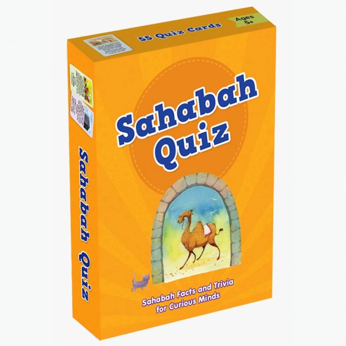 Sahabah Quiz box from Islamic Quiz Cards Set - My First Quiz Collection | 6 Pack, designed to teach kids about Prophet’s companions.