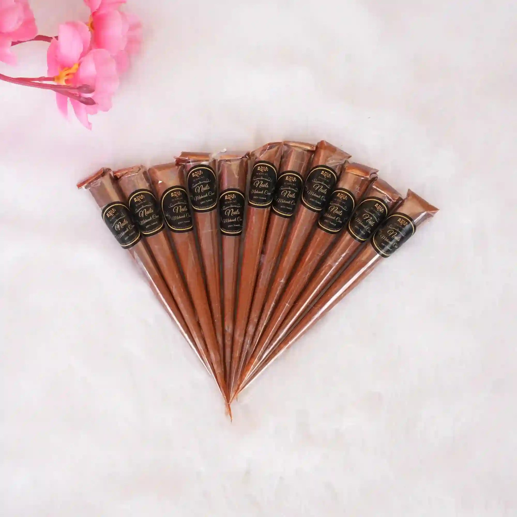 Nail Mehndi Cones - Pack of 12 Secondary image