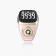 Pink Noor Zikr Ring 2.0 with digital display and gold accents, designed for stylish and functional zikr tracking.