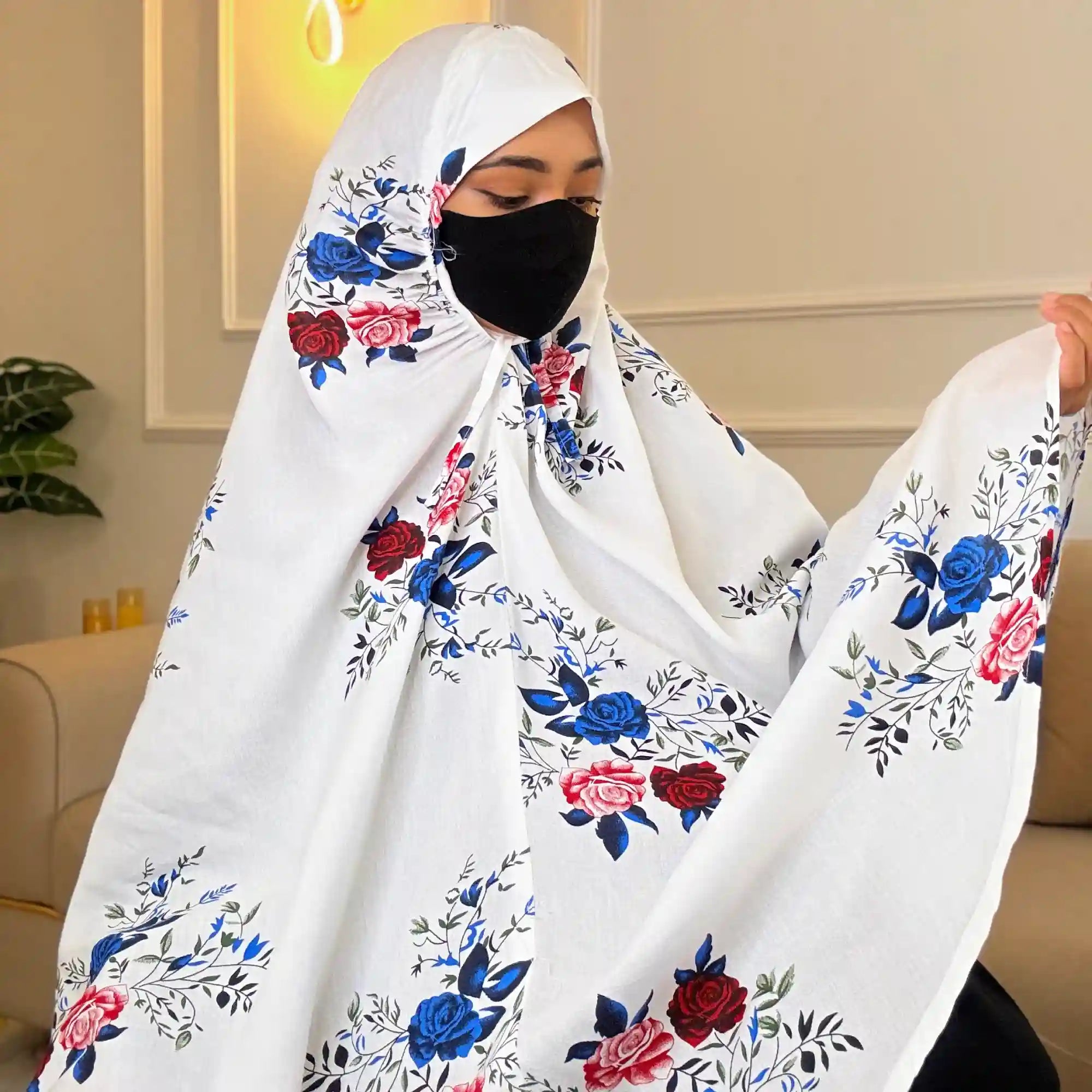 Noor Knee Length Printed Cotton Namaz Makhna Secondary image