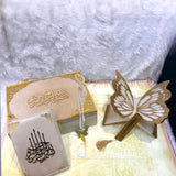 Offwhite Butterfly Sawab-e-Jariya — Quran gift hamper, a Sadaqah Jariya