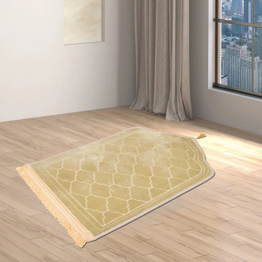 Offwhite Dome Premium Janamaz with name