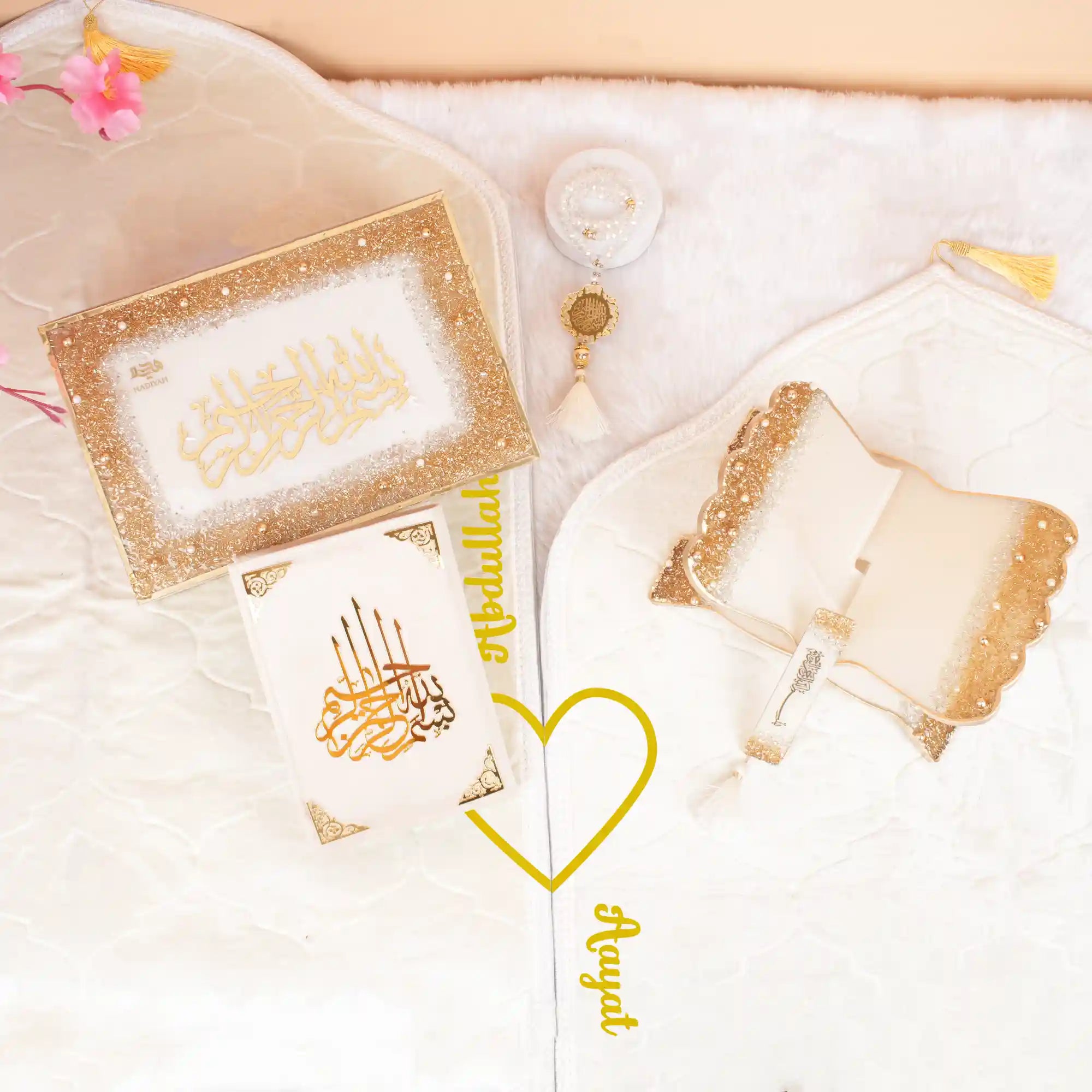 Offwhite Sequence Couple Ibadah Set Secondary image