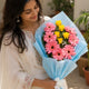 Only You Forever Blossom Bouquet — detail of the flowers and wrapping