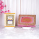Pink decorated Quran box with floral accents and gold details