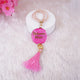 Buy Pink Kids Glitter Collection Ibadah Gift Set for Kids Online featuring a personalized pink tasbeeh with name 'Haleema Khan' and pink tassel. Ideal for Ramadan & EID gifts for kids.