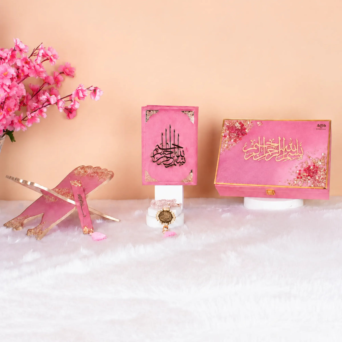 Pink Floral Pearl Rehal Hamper