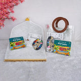 Colorful Ramadan and Eid gift hamper with books and toys for children