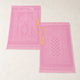 Set of two pink prayer mats with Islamic patterns, part of the Sawab-e-Jariya bridal gift hamper. Ideal for couple prayer gifting.