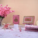 Premium Kid's Pink Quran Gift Set with prayer mat, Bismillah box, and accessories. Perfect Islamic gift hamper for kids' religious milestones.