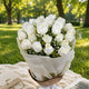 Power of Wishes White Roses Bouquet — fresh flower bouquet | Hadiyah Gifting