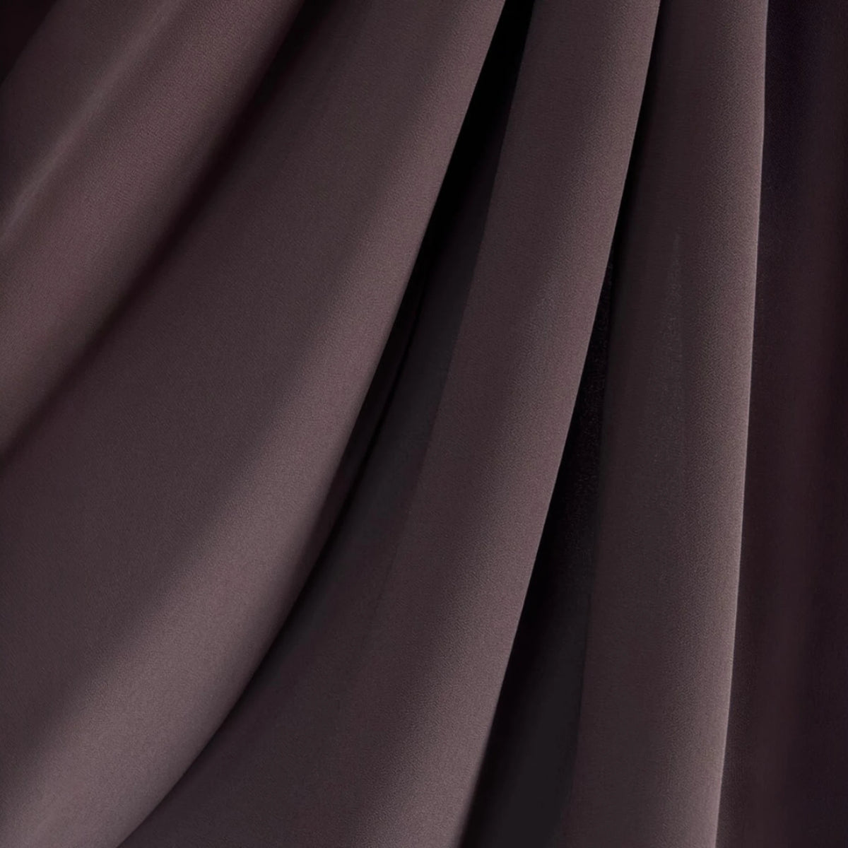 Draped Cocoa Chic Premium Chiffon Hijab fabric showing elegant flow and lightweight texture for comfortable modest styling.