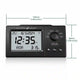 Premium Azaan Desk Clock - Al Fatiha with dimensions labeled, highlighting compact size and multifunctional Islamic prayer time features.