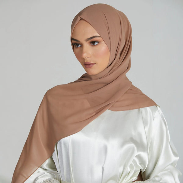 Biscotti Beige Premium Chiffon Hijab
