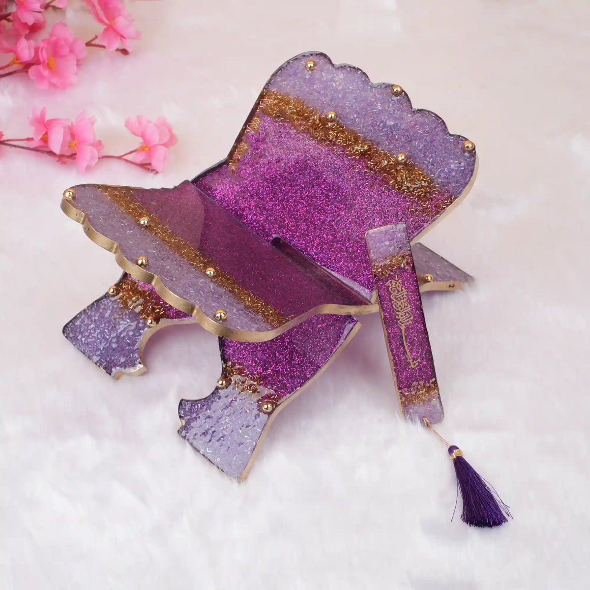 Purple Bling Couple Ibadah Set