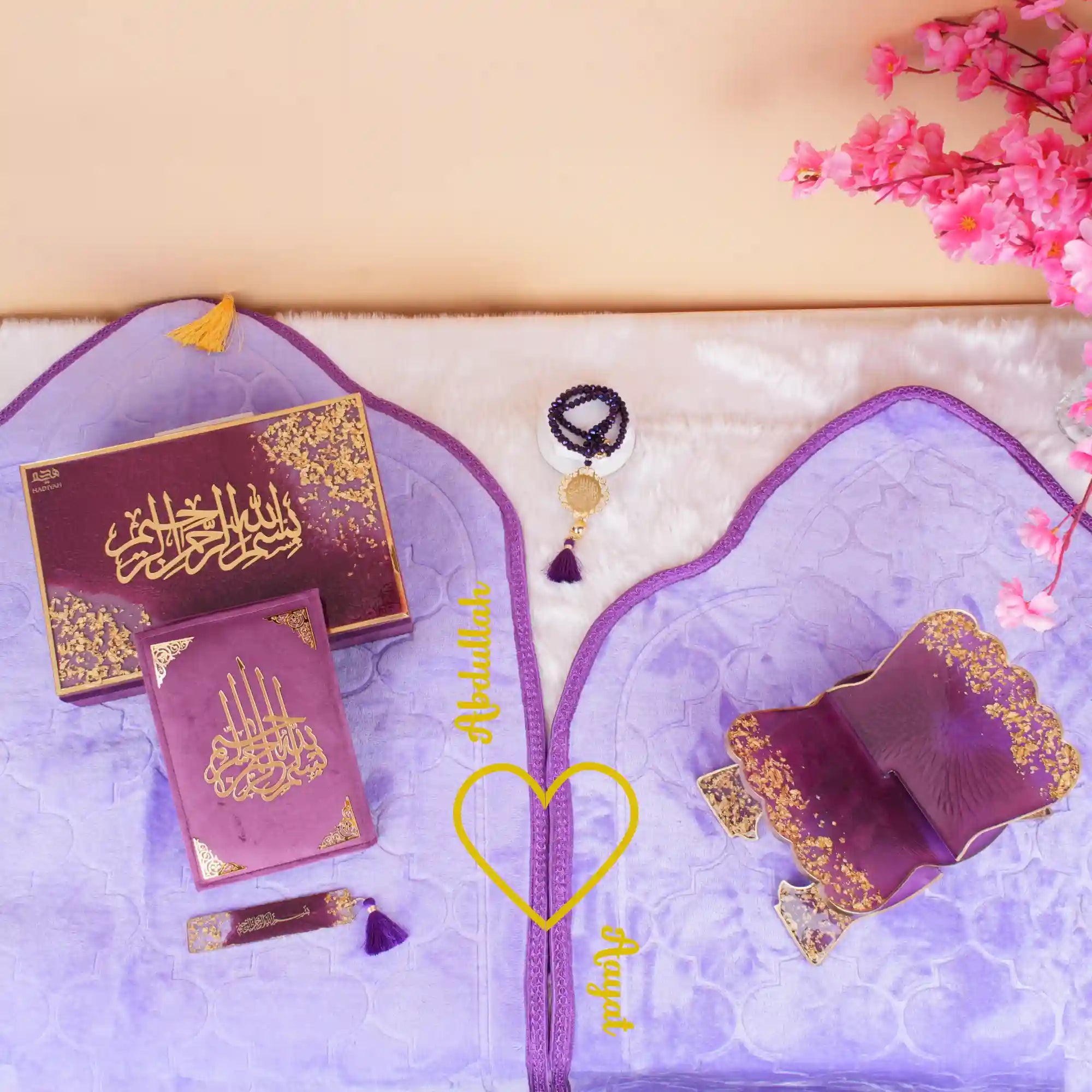Purple Flakes Couple Ibadah Set Main image