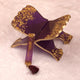 Premium handcrafted purple Rehal with gold flakes design from the Rehal Hamper Gift Set. Perfect for holding Holy Quran in style.