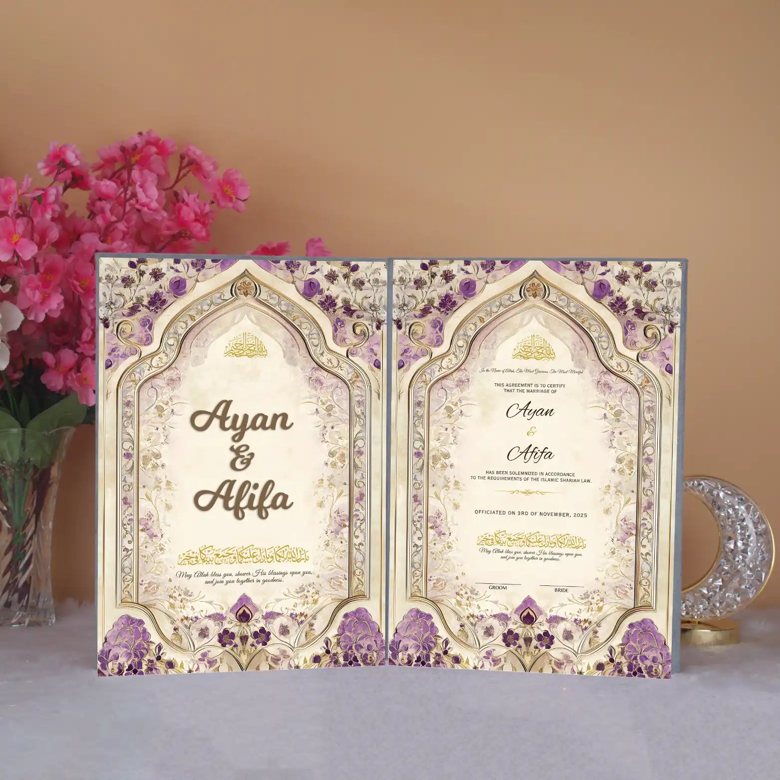 Purple Legacy Nikah Nama Hamper