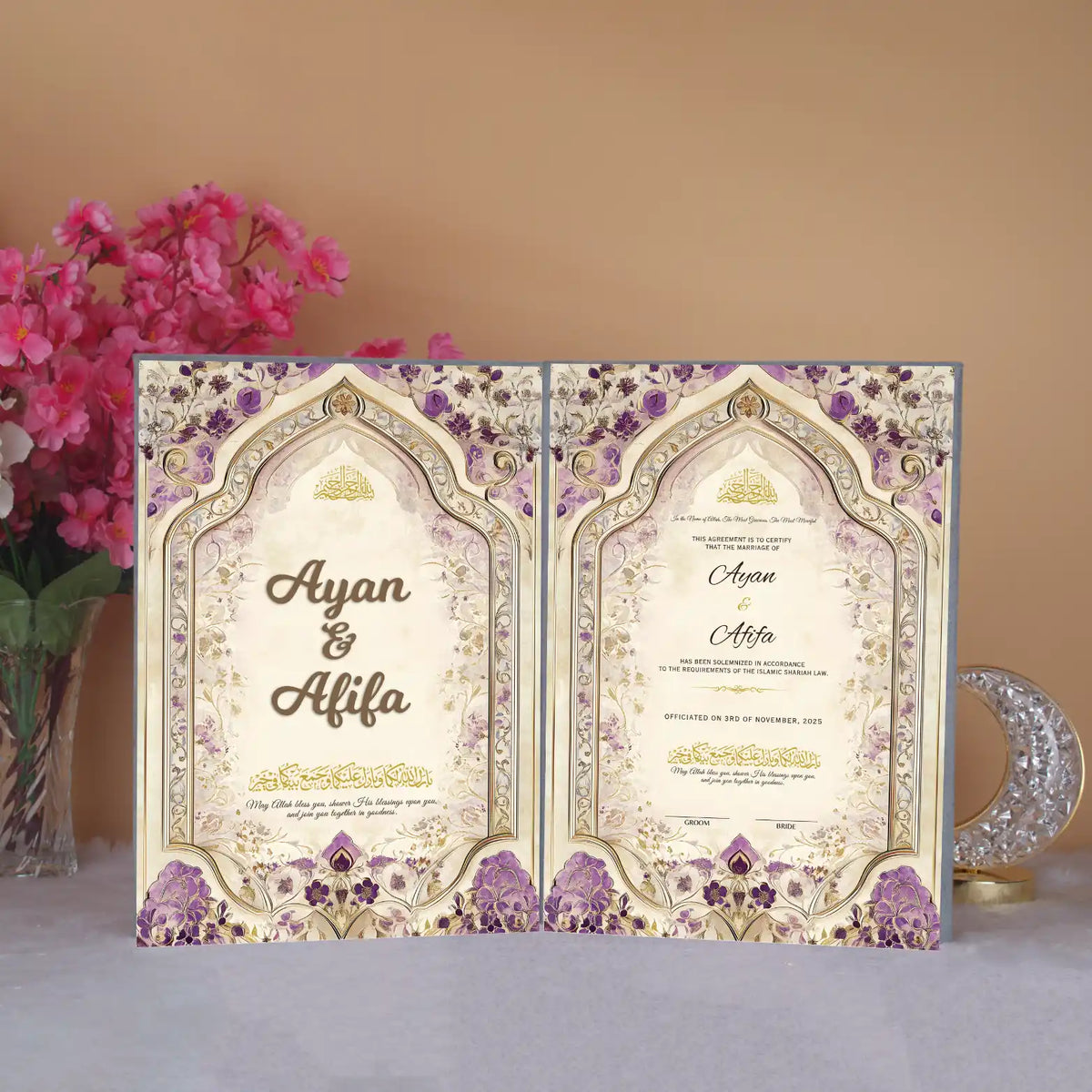 Purple Legacy Nikah Nama Hamper