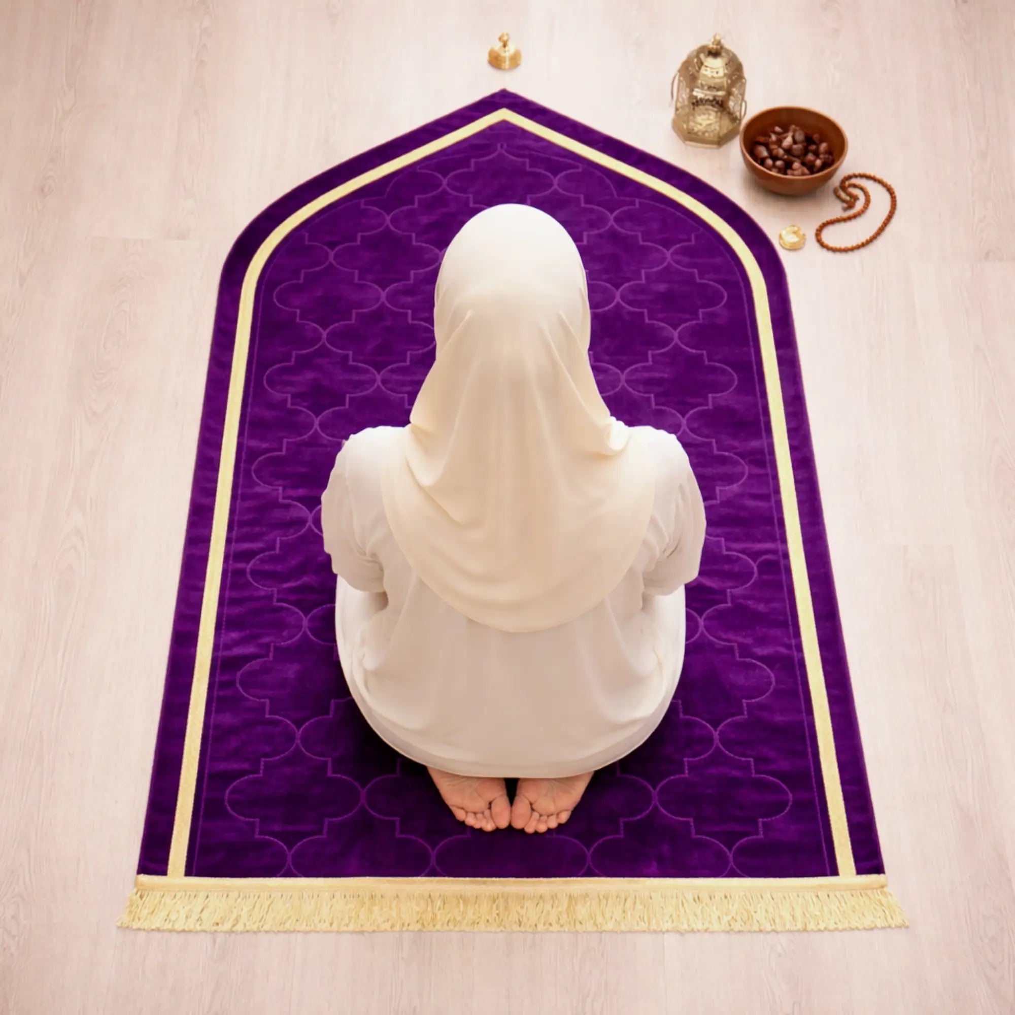 Purple Dome Premium Janamaz with name Main image