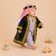 Purple Omani Thobe Romper & Bisht Set for Baby Boys