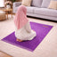 Purple Rectangle Premium Janamaz with name