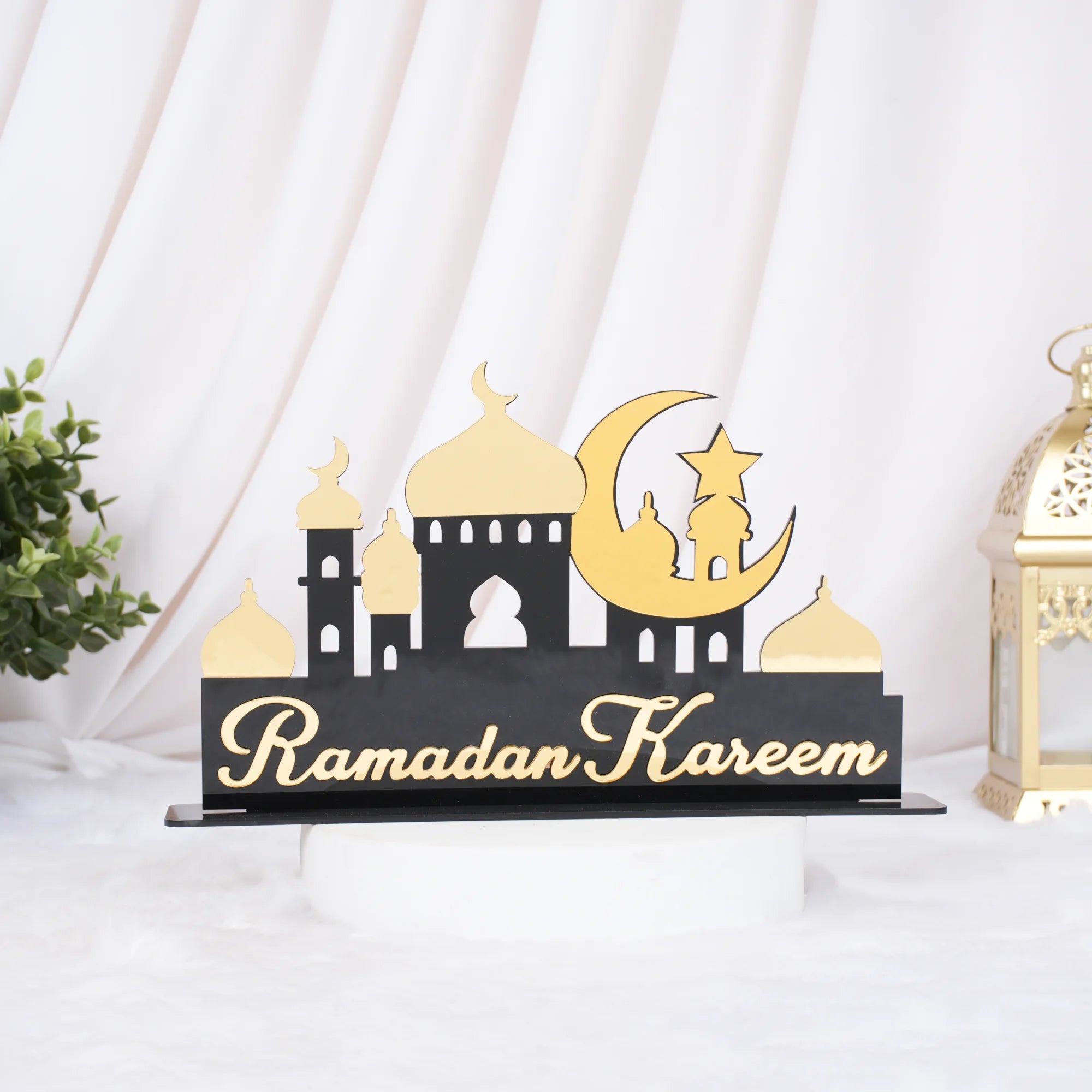Ramadan Kareem mosque silhouette decor Main image