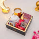 Rahmat Hamper - Spiritual Gift Set featuring prayer essentials, Islamic book, scented candle, and gourmet treats in a luxury black box.