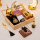 Decorative items for Ramadan with a 'Ramadan Mubarak' sign, gold lantern, and other religious artifacts on a light background.