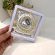 White Ramadan Mubarak Tasbeeh Combo with pearl beads and digital counter in elegant white frame. Ideal for ceremonial gifting.