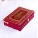 Maroon Bridal Hamper from The Bling Collection featuring a premium velvet Quran gift box with gold Arabic calligraphy. Ideal for Nikkah and wedding gifts.
