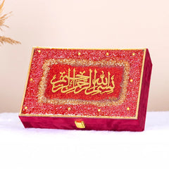 Maroon Bridal Sawab-e-jariya Hamper - The Bling Collection