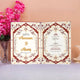 Regal Bloom Nikah Nama - Custom Keepsake with intricate floral borders, thumbprint section, and personalized names for Islamic wedding ceremonies.