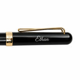 Royale Black & Gold Roller Pen in elegant gift-ready packaging