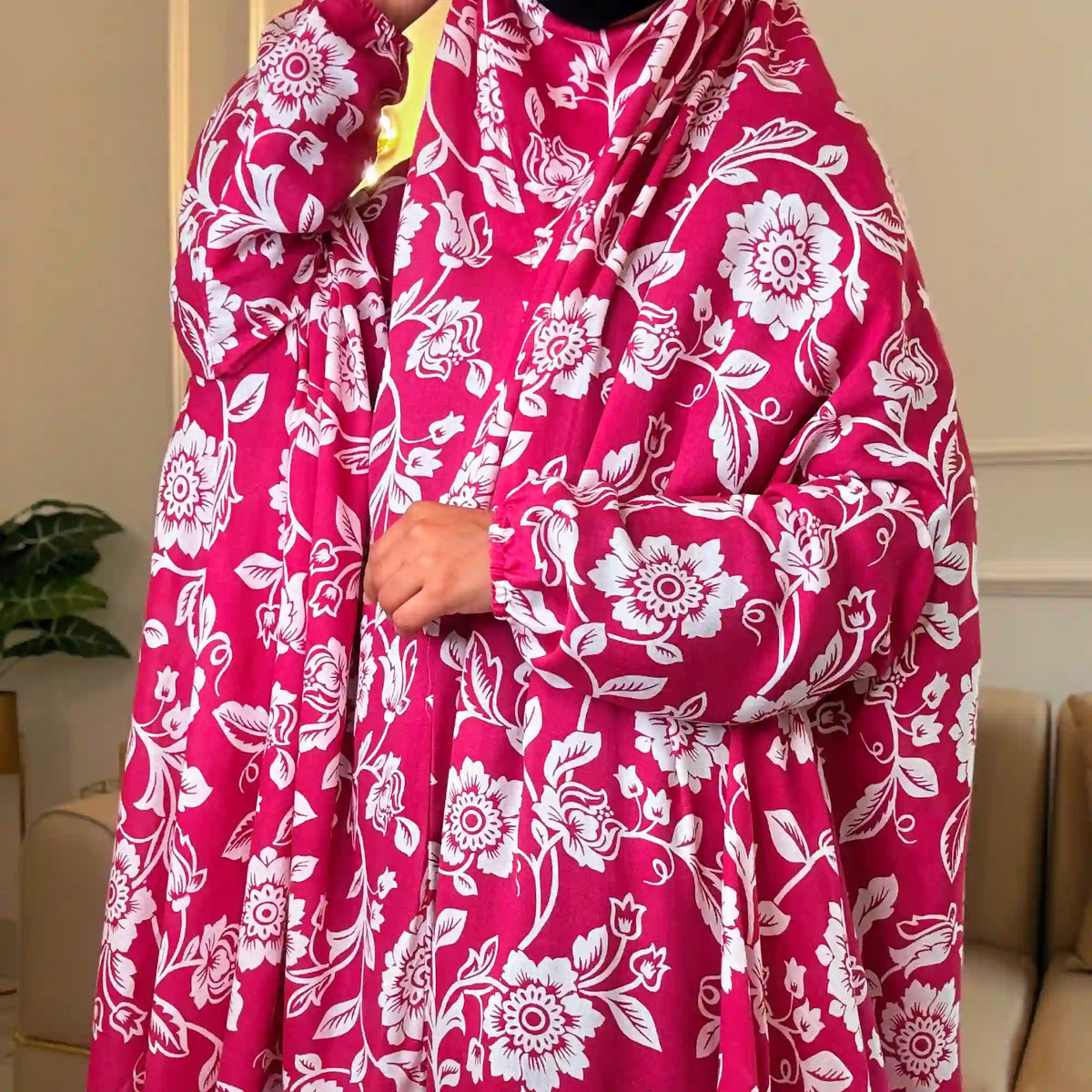 Safa Full Length Printed Cotton Namaz Makhna